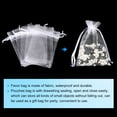 thumbnail image 3 of 50pcs Organza Bags 3x4 Inch Drawstring Favor Pouches Sheer Mesh Bag for Gift Jewelry Wedding Party White, 3 of 6