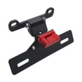 thumbnail image 1 of Soporte para matrícula de motocicleta, aleación de aluminio, pieza de repuesto resistente, fácil de instalar, profesional para GSX1300R Rojo, 1 of 8