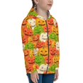 thumbnail image 5 of Pofeuu Cartoon Pumpkins Print Teenage Zipper Hoodie Sweatshirts Hooded Casual Jackets With Pocket For Boys Girls-Medium, 5 of 6
