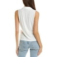 thumbnail image 2 of CeCe womens  V-Neck Polo Knit Top, l, White, 2 of 3