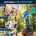 thumbnail image 4 of HOTREE Cordless Electric Pruning Shears with 2 Batteries, Adjustable 0.8 to 1.2 Inch Cutting Capacity and LCD Display for Garden, 4 of 5