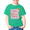 thumbnail image 3 of Bobifish Little Girls Back To School T Shirts Short Sleeve Little Miss Pre-K Pencil Bow Tees Casual Crew Neck Back To School Season Tops, 3 of 7