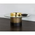 thumbnail image 2 of Sunpan Haru 35.5" Contemporary Metal Coffee Table in Polished Gold, 2 of 7