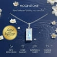 thumbnail image 2 of HOPE LOVE SHINE New Beginnings Rainbow Moonstone Sterling Silver Necklace for Women, 2 of 10