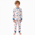 thumbnail image 3 of TOWED22 Boys Girls Pajamas Cotton Truck Pjs Toddler 2 Piece Sleepwear Kids Winter Clothes Set 3 6 9 12 18 24 Months 2t 3t 4t 5t 6t 7t 8t 9t(Sky Blue,7-8 Y), 3 of 9