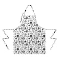 thumbnail image 2 of White Vegetable Pattern Apron-Garden Aprons for Women with Pockets-Cotton Linen Waterproof Kitchen Cooking Gardening Aprons Adjustable for Kitchen,Cooking,BBQ and Salon 33x27 Inch, 2 of 7