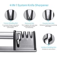 thumbnail image 2 of Manual Knife Sharpener Knife Sharpener, 4 Levels Knife Sharpener Knife Sharpener, Knife Sharpening for Chef Knives, Kitchen Knives, Knives and Scissors Kitchen, Non-Slip, 2 of 4