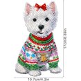 thumbnail image 3 of Kits Arte Diamantes Escritorio Navidad Acrílico Sacudiendo La Cabeza Yorkshire Terrier, 3 of 9