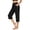 Black, variant on Women's Summer Cropped Pants with Pockets Casual Mint Green S