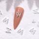 thumbnail image 3 of 10 Uds. De dijes de uñas de mariposa, 4D, mariposas, gemas, suministros de decoración de NailArt, 3 of 5