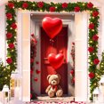 thumbnail image 3 of RyanK Valentine'S Day Gifts Valentine's Day Romantic Love Background Curtain Indoor Outdoor Valentine's Day Family Door Banner Party Bedroom Door Curtain, 3 of 6