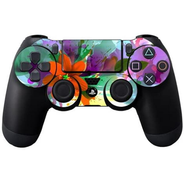 Autocollant de Protection en Vinyle Compatible avec les Autocollantes de Manette DualShock 4 de Sony Flower Blast Canada