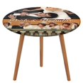 thumbnail image 1 of Orgullo y prejuicio-theme Fitted Round Tablecloths Elastic Edged Table Covers Waterproof Table Cloth for Kitchen Holiday Party Tables Decor 150cm, 1 of 6