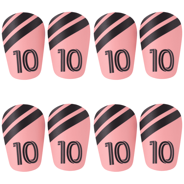 Mini Espinilleras Fútbol tablero Vástago Entrenamiento Ligero (XS) Rosa Y