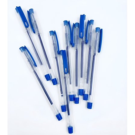 Nataraj Gelix Blue Gel Pens – Smooth Writing | Comfortable Grip  | Pack of 10