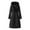 Quilted Jacket - Black, variant on Xdegoge Mid Length Quilted Jackets for Women Full Zip Thick Hooded Coat Casual Loose Padded Jacket Fall Winter Knee Length Outdoor Pocketed Coats with Removeable Sleevees