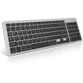 thumbnail image 1 of GHSDFBB Wireless Bluetooth Keyboard Rechargeable: Ergonomic Keyboard for MacBook/Apple/Windows/Laptop/iPad Ultra Slim Compact Mac Keyboard for Home,Office,Travel Use, 1 of 7