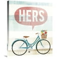 thumbnail image 1 of Global Gallery's 'Beach Cruiser Hers II' By Michael Mullan Stretched Canvas Wall Art, 1 of 4