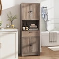 thumbnail image 2 of Auranook 67.5" Kitchen Pantry Cabinet w/4 Doors 1 Drawer Open Countertop Adjustable Shelf, 2 of 9