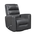 thumbnail image 3 of OakvillePark Crestshire Faux Leather Swivel Glider Reclining Chair, Gray, 3 of 15