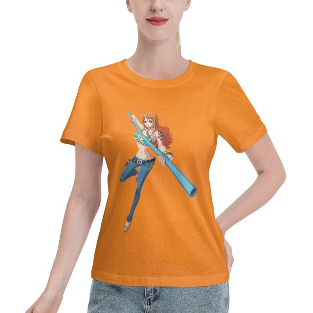 T-Shirt Basique à Manches Courtes pour Femme une Pièce Nami
