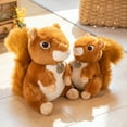 thumbnail image 3 of Squirrel Plush Toy Cute Red Squirrel Stuffed Animal with Lifelike Detail Bedtime Friend for Kids Adults, 3 of 7