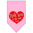 thumbnail image 2 of Ruff Love Screen Print Bandana Light Pink Small, 2 of 2