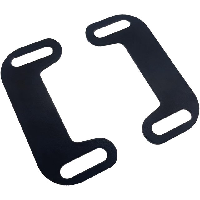 VPZMT Juego de soporte ajustable de escape centra tu escape con bolsas estiradas y extensión de guardabarros para Harley Davidson Touring (juego de soporte de escape-negro)