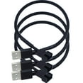 thumbnail image 1 of SHISUYAN 3Pc USB to Fan Adapter Cables Computer PC Fan Power Cable Connector Adapter Connect (Black), 1 of 8