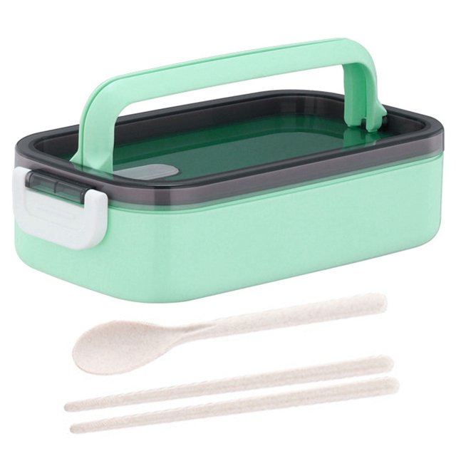 LCXmlly Plant Grow Bag Microwaveable Leakproof Lunch Box Set Large Capacity Bento Cases for School Students