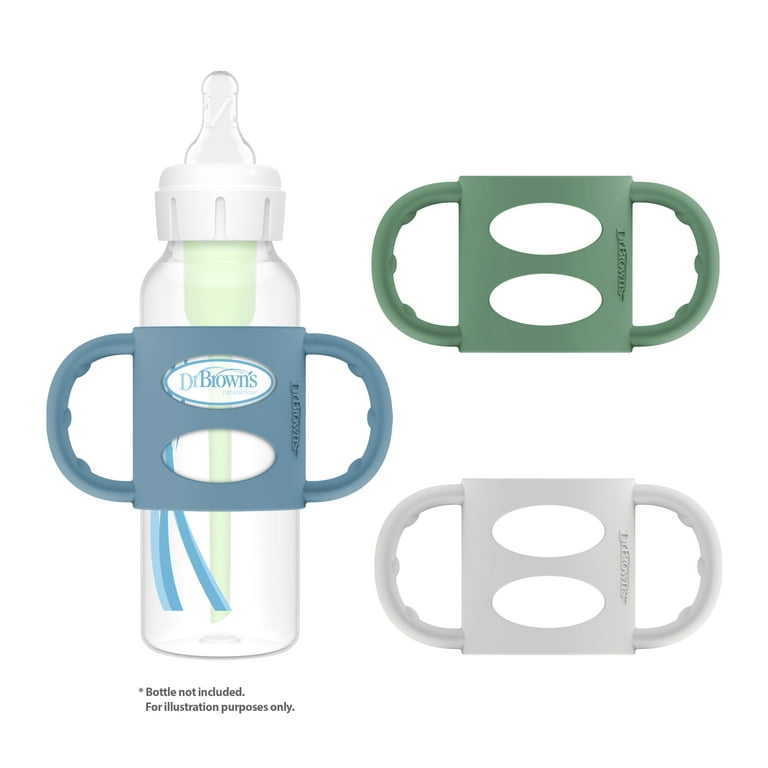 Dr. Brown's Milestones 100% Silicone Baby Bottle Handles, Narrow