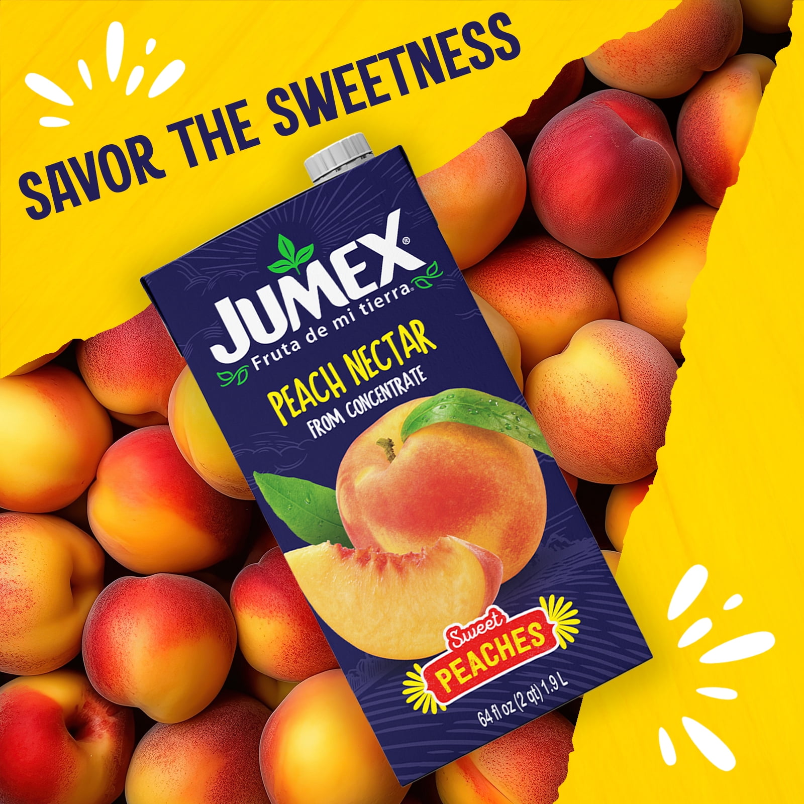 (2 pack) Jumex Peach Nectar Juice, 64 fl oz