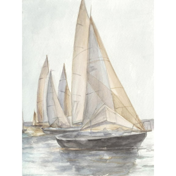 Art.com Plein Air Sailboats II Art Print by Ethan Harper, 24" x 32"
