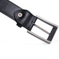 thumbnail image 4 of Beltox Men Black Belt Casual Dress Jeans 1.25” Wide w Brushed Buckle 30, 4 of 5