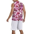 thumbnail image 2 of Sikiie Orchids Flowers Basketball Jersey Reversible Men's Mesh Athletic Sports Shirts Training Practice S-4XL3X-Large, 2 of 6