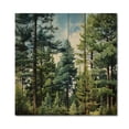 thumbnail image 3 of Designart "Green Pine Tree Emerald Euphony" Landscapes Print on Natural Pine Wood, 3 of 5
