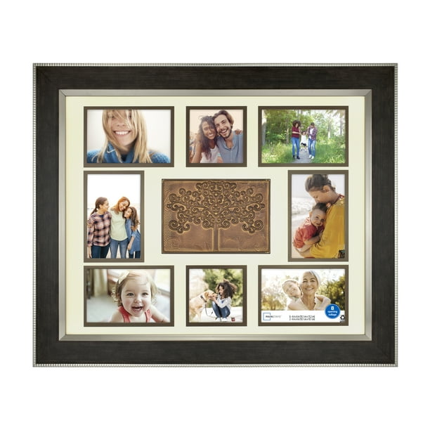 Mainstays 16" x 20" Family Tree Collage Picture Frame, Silver