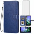 thumbnail image 1 of Mobile Phone Cover for Lg K50-Q60, Cover Premium Pu Leather Tpu Flip Cover Magnetic Closure Card Compartment Stand Function Wallet with Lanyard Protective Cover, 1 of 7