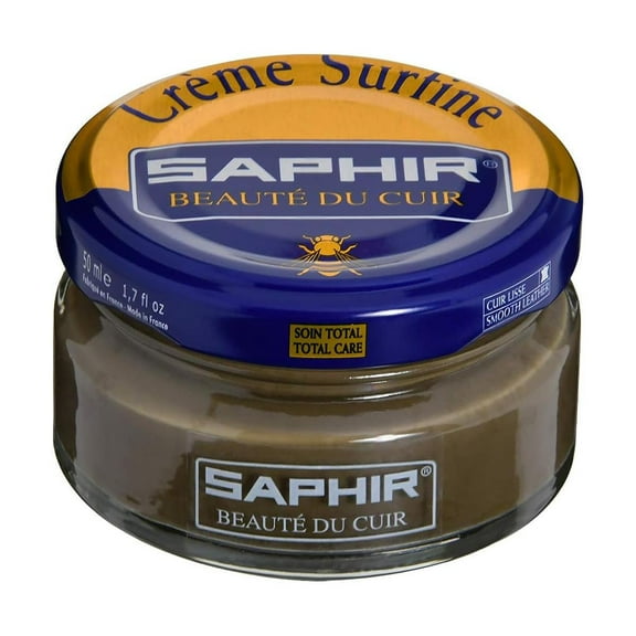 Saphir Beaute du Cuir Creme Surfine Shoe Polish 50ml Jar-28 Khaki