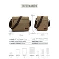 thumbnail image 2 of Autorización：Bolso de mensajero de lona sólida a la moda, bolso de hombro portátil informal con hebilla, paquete Simple de tendencia coreana para hombres y mujeres Adepaton 2032788-9, 2 of 4