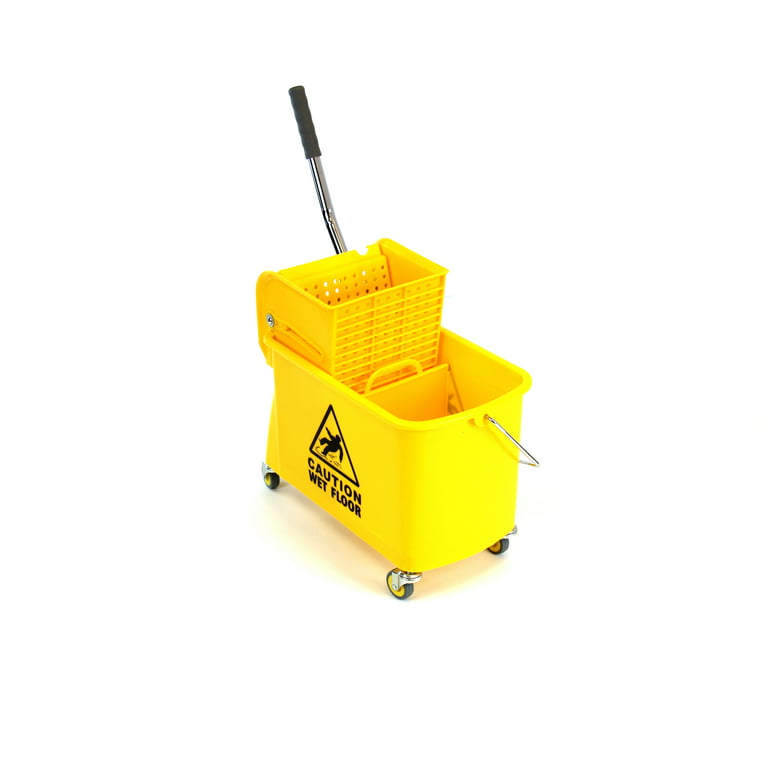 Gloffer Portable Collapsible Mop Bucket with Handle,10L(2.6 Gallon) Yellow