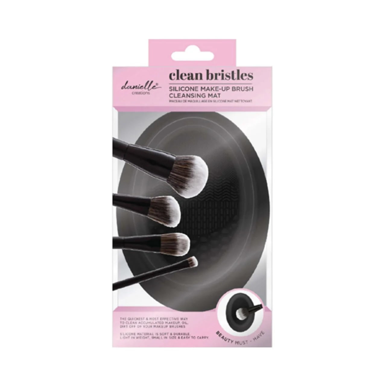 Danielle Creations Silicone Make Up Brush Cleansing Mat - Black