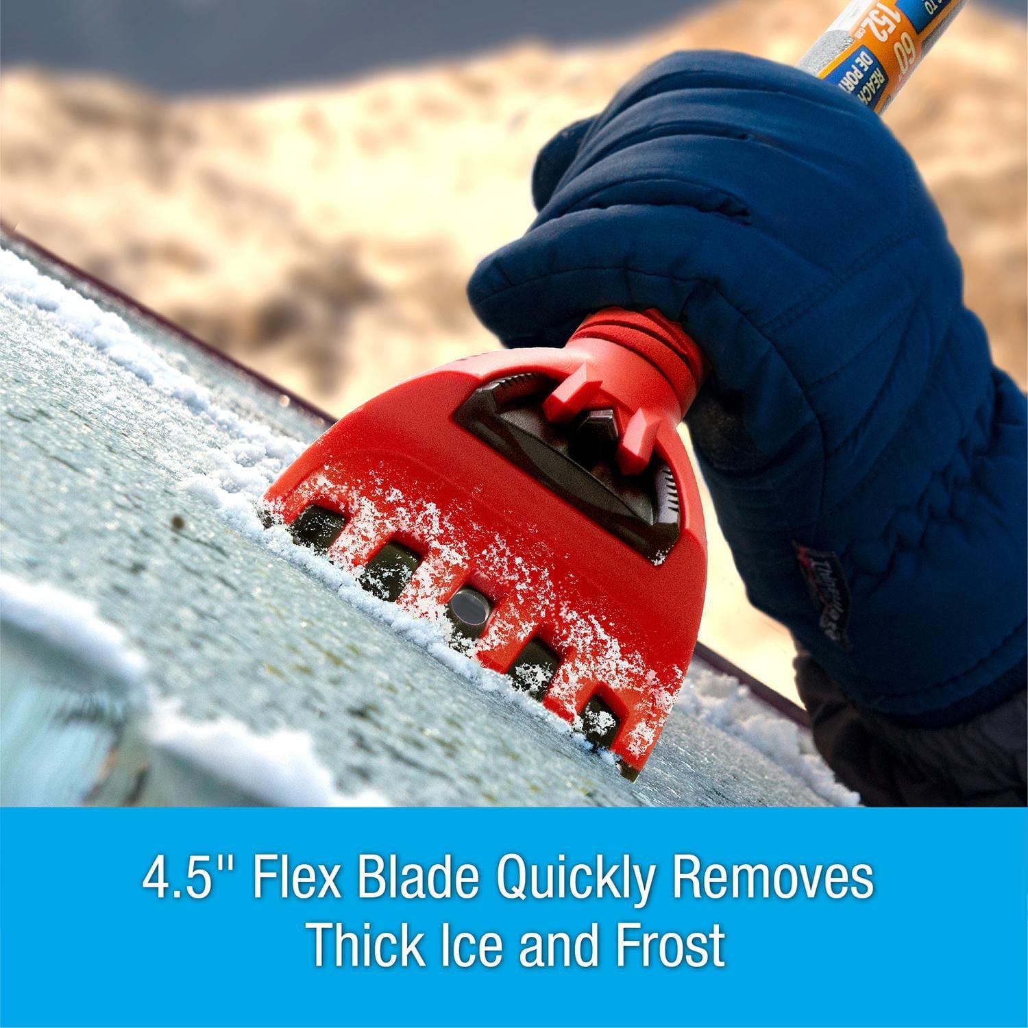 Balai à neige et grattoir à glace pivotant MAXX-Force™ de 60 po Balai à neige 60" avec grattoir à glace