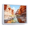 thumbnail image 2 of Designart "Landscape With A River By The Canyon" Canyon Floater Framed Wall Art Living Room, 2 of 5