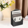 thumbnail image 1 of Bloques de Calendario de Mesa Perfecl Negro Calendario Perpetuo, 1 of 8
