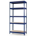 thumbnail image 1 of Gymax 73'' Metal 5-Tier Garage Storage Rack Shelf Freestanding w/ Adjustable Unit Blue, 1 of 10