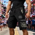 thumbnail image 2 of CONZONE 4Th Of July Mens Baggy Shorts Patriotic Independence Day Shorts For Men Casual Usa Flag Graphic Y2K 250 Years Freedom Shorts With Pockets, 2 of 6