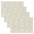 thumbnail image 1 of Heritage Lace CD-1420SA-S 14 x 20 Po. Napperons Damas Crabe, Sable - Ensemble de 4, 1 of 1