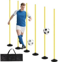 Olenyer 5.6 FT Adjustable Agility Training Poles for Soccer,Basketball,Football,Horse,Dog-Speed and Agility Training