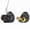 Black without Mic, variant on CCZ MC04 in Ear Headphones DD+BA Hybrid HiFi Wired Earbuds Gaming Earbuds Wired Earbuds IEM Earphones Stereo Noise Isolating Earphone for Musicians Singers Audiophiles (Without Mic)